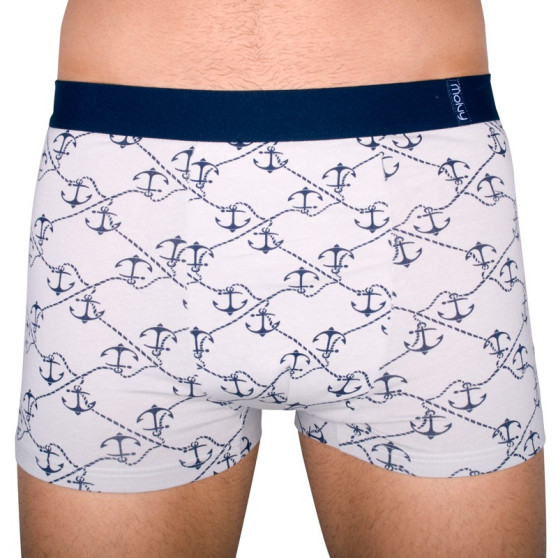 Boxer da uomo Molvy grigio chiaro navy