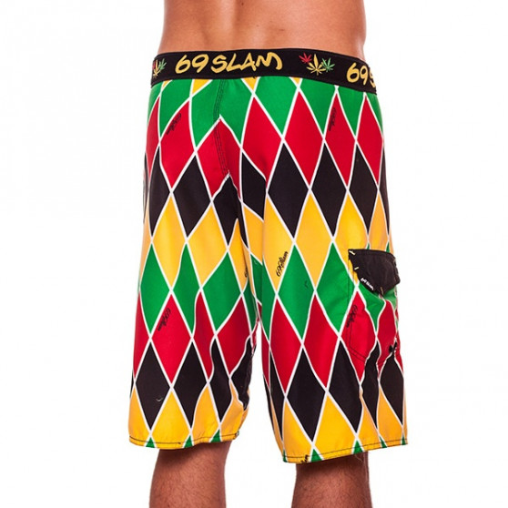 Costumi da bagno da uomo 69SLAM Boardshort lungo Arlecchino