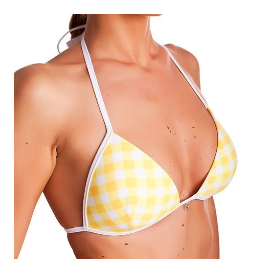 Costume da bagno donna 69SLAM Top Mould Vichy Yellow