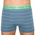 Boxer da uomo Stillo grigio con strisce verdi (STP-010)