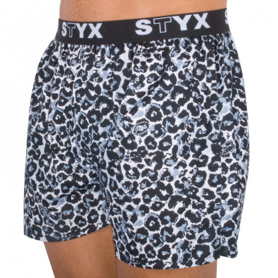 Boxer da uomo Styx arte sport gomma ghepardo (B551)