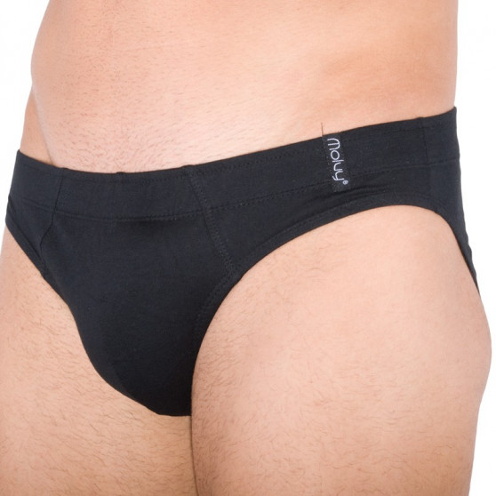 2PACK slip da uomo Molvy nero e blu (KP-013)