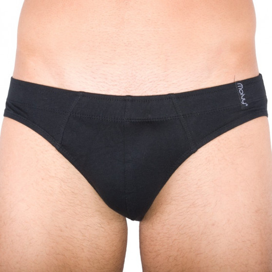 2PACK slip da uomo Molvy nero e blu (KP-013)