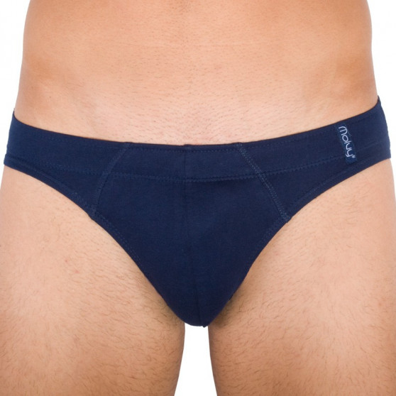 2PACK slip da uomo Molvy nero e blu (KP-013)