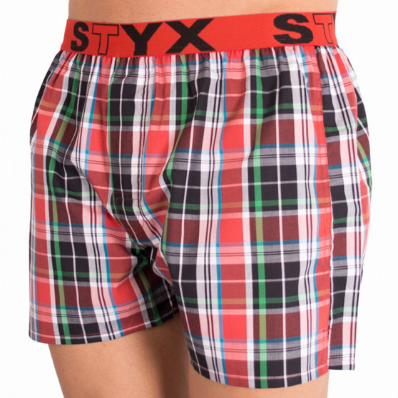 Boxer da uomo Styx sport elastico multicolore (B617)