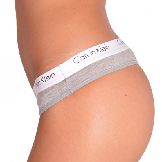 2PACK perizoma donna Calvin Klein grigio (QD3583E-020)