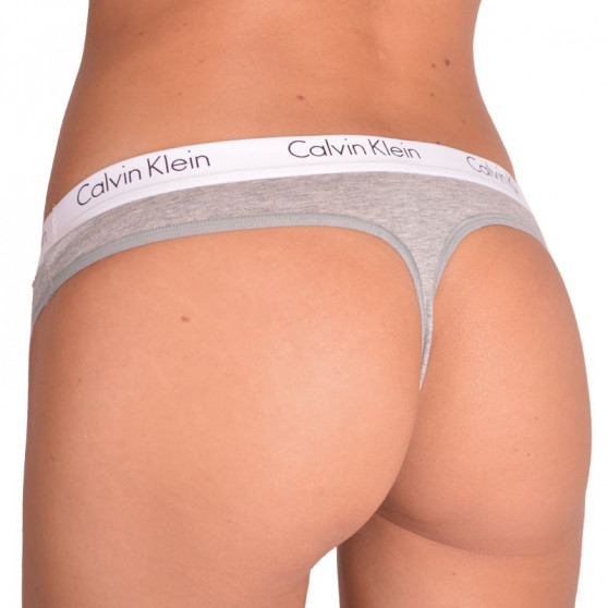 2PACK perizoma donna Calvin Klein grigio (QD3583E-020)