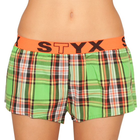 Boxer da donna Styx sportivi elasticizzati multicolore (T603)