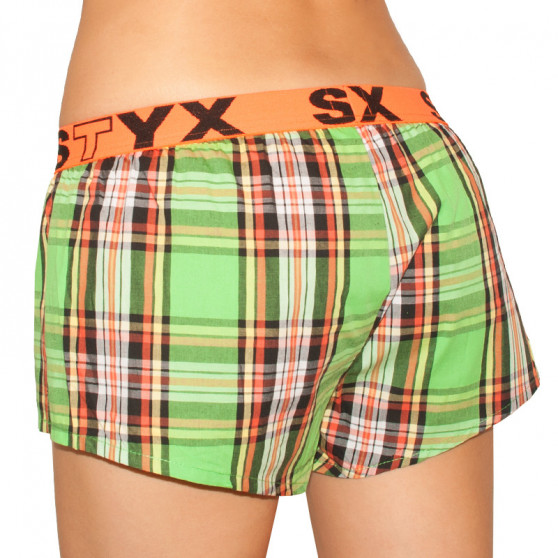 Boxer da donna Styx sportivi elasticizzati multicolore (T603)