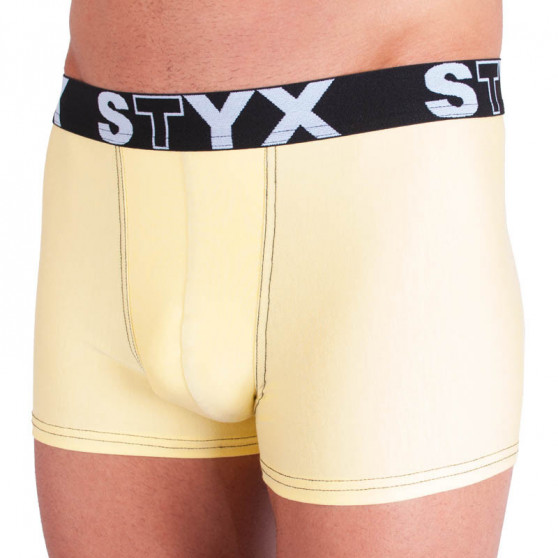 Boxer uomo Styx sport elastico giallo chiaro (G5)