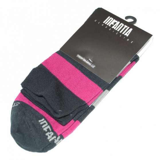 Calzini Infantia Classicline rosa grigio nero a righe