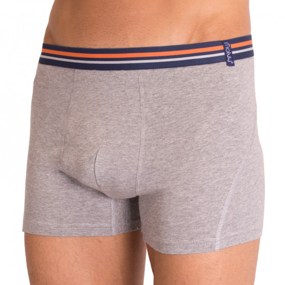 2PACK Boxer da uomo  grigio con strisce Molvy