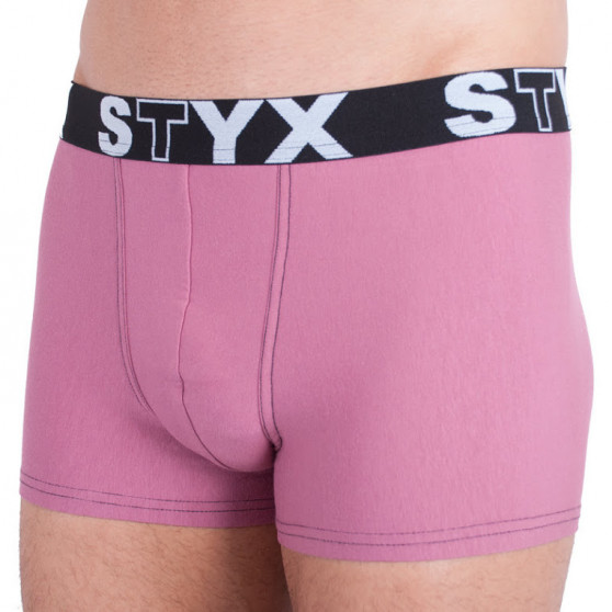 Boxer uomo Styx sport elastico rosa (G9)