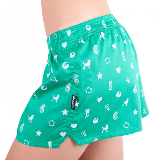 Boxer da donna Infantia verde stampato DTKG12