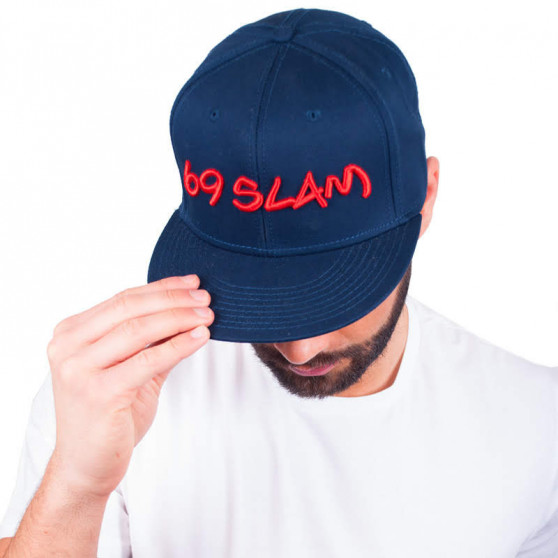 Cappello con visiera 69SLAM blu scuro