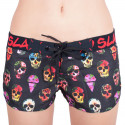 Costumi da bagno donna 69SLAM pantaloncini ibiscus skull nero