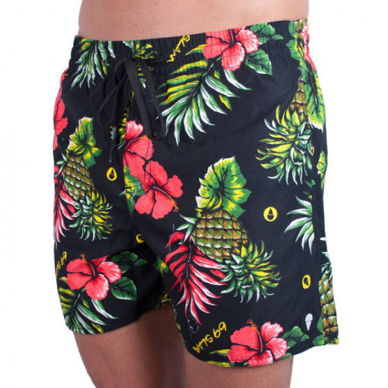 Costumi da bagno da uomo 69SLAM boardshort leilani nero