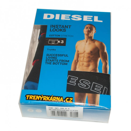 3PACK boxer uomo Diesel multicolore (00SAB2-0BATD-E3959)