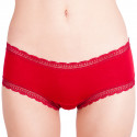 Mutandine da donna Molvy rosse con pizzo (MD-726-FEU)