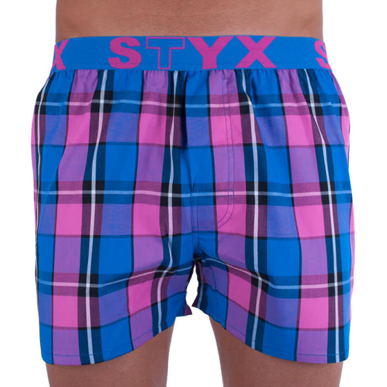 Boxer da uomo Styx sport elastico multicolore (B720)