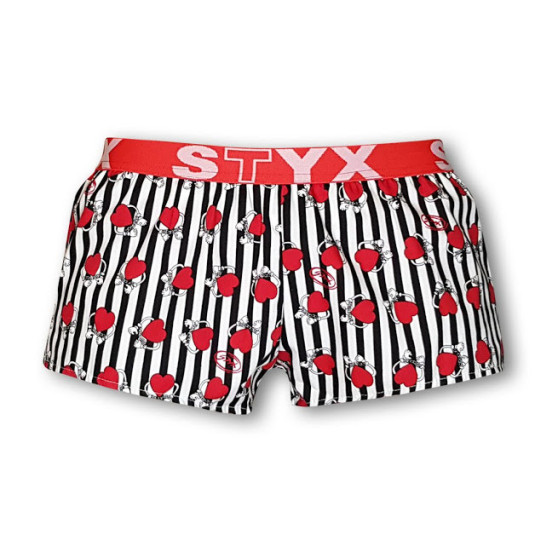 Boxer da donna Styx arte sport cuori di gomma (T752)