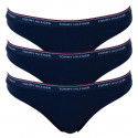 3PACK perizoma donna Tommy Hilfiger blu scuro (UW0UW00048 416)