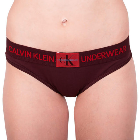 Perizoma da donna Calvin Klein rosso (QF4920E-XP2)