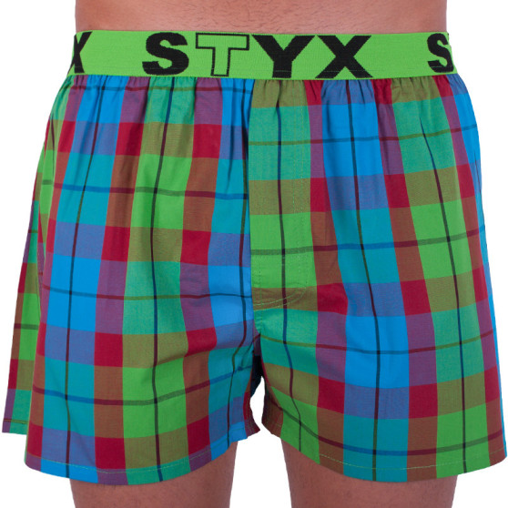 Boxer da uomo Styx sport elastico multicolore (B702)