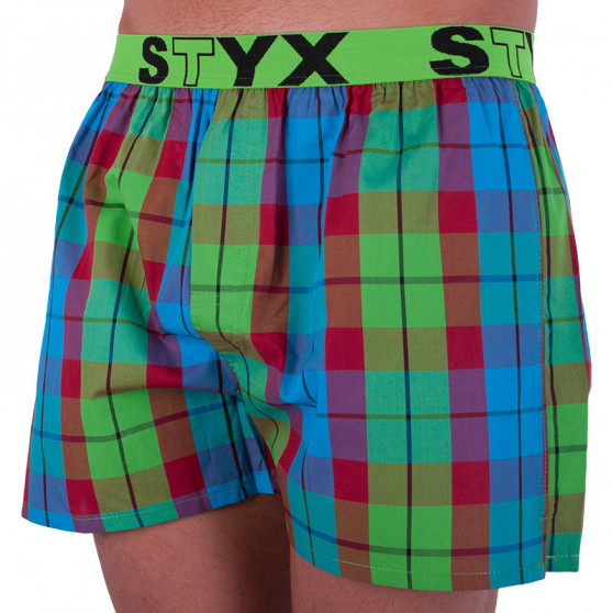 Boxer da uomo Styx sport elastico multicolore (B702)