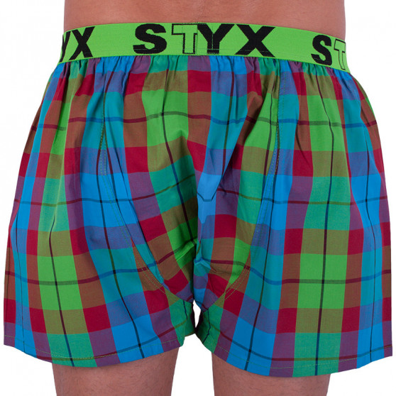 Boxer da uomo Styx sport elastico multicolore (B702)