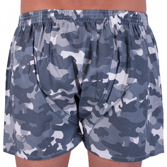 Boxer da uomo Styx art classic rubber grey camouflage (A656)