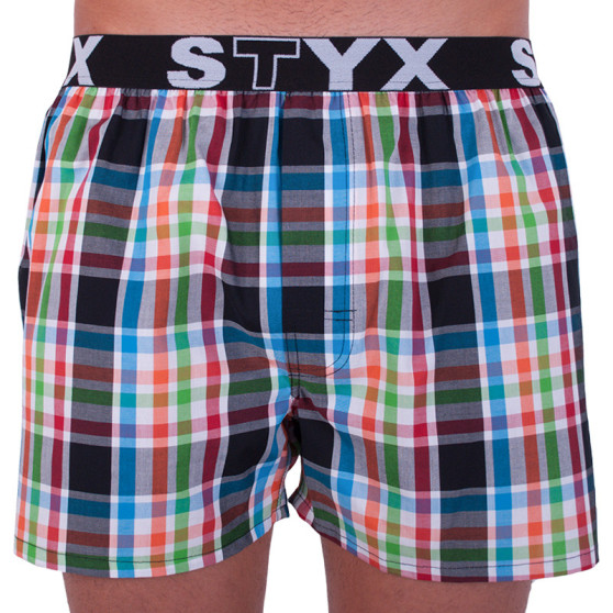 Boxer da uomo Styx sport elastico multicolore (B719)