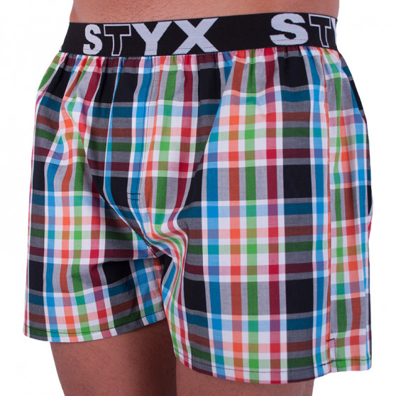 Boxer da uomo Styx sport elastico multicolore (B719)