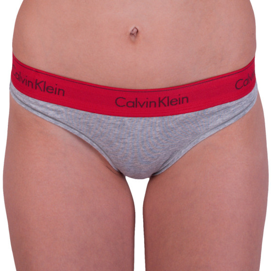 Perizoma donna Calvin Klein grigio (F3786E-ZP3)