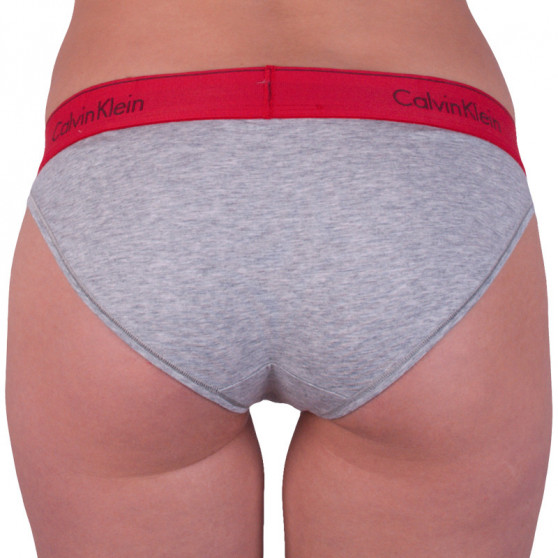 Mutandine da donna Calvin Klein grigio (F3787E-ZP3)