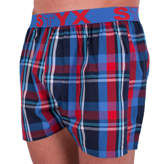 Boxer da uomo Styx sport elastico multicolore (B634)