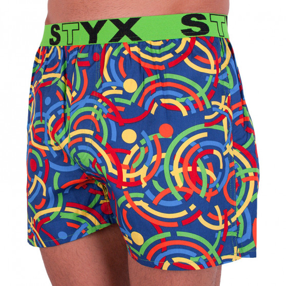 Boxer da uomo Styx art sport gomma colorata (B659)