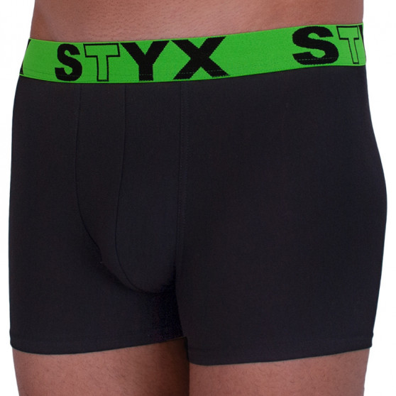 Boxer uomo Styx sport elastico nero (G965)