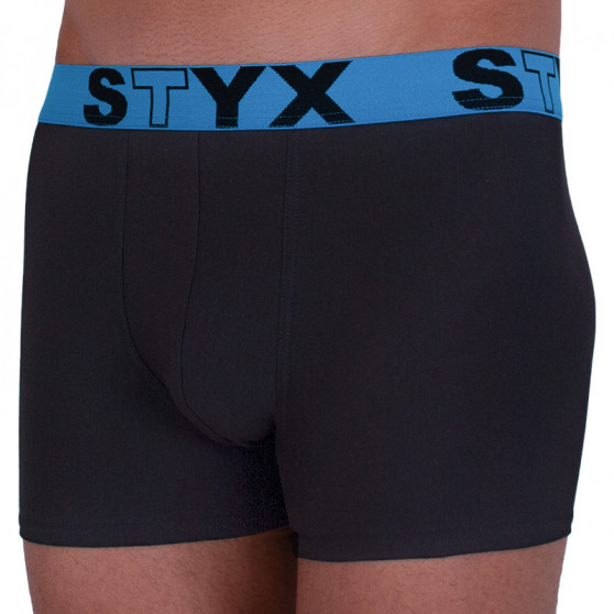 Boxer uomo Styx sport elastico nero (G966)