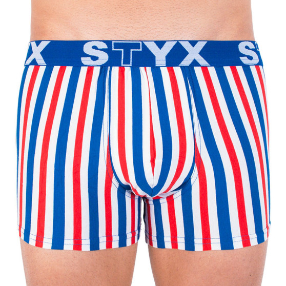 Boxer uomo Styx lungo sportivo elastico multicolore (U863)