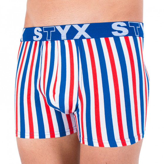 Boxer uomo Styx lungo sportivo elastico multicolore (U863)