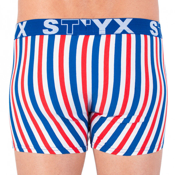 Boxer uomo Styx lungo sportivo elastico multicolore (U863)