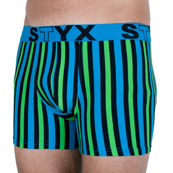 Boxer uomo Styx lungo sportivo elastico multicolore (U862)