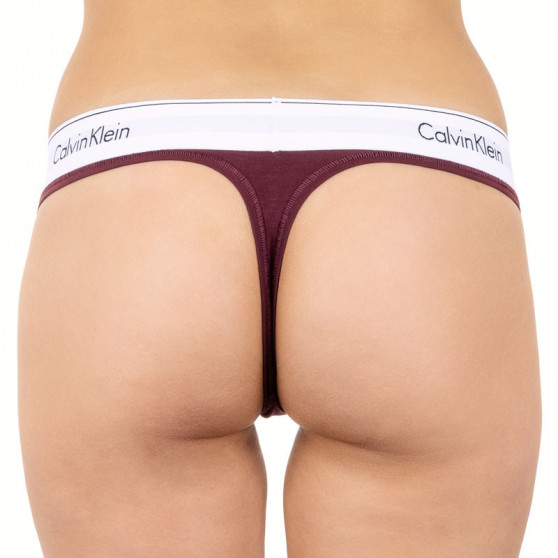 Perizoma donna Calvin Klein bordeaux (F3786E-MDO)