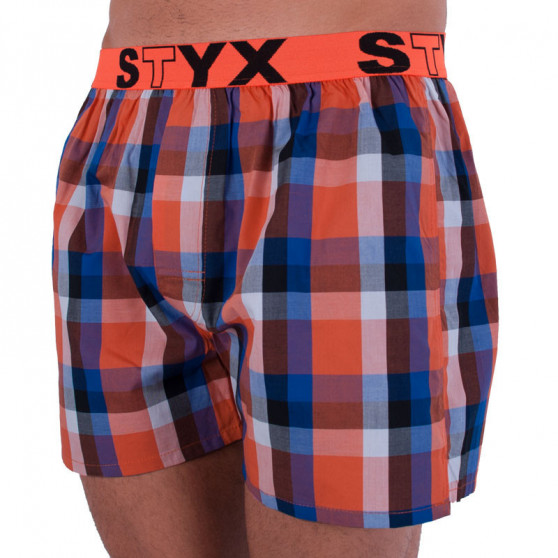 3PACK Boxer da uomo Styx sport elastico multicolore (B7100406)