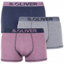 3PACK Boxer da uomo S.Oliver multicolore (26.899.97.4255.16B7)