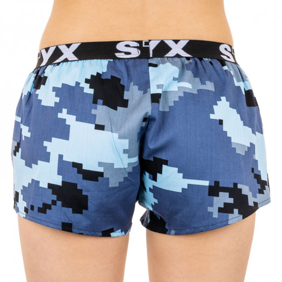 Boxer da donna Styx arte sport gomma camuffamento digitale (T657)