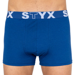 Boxer da uomo Styx elastico sportivo oversize blu scuro (R968)