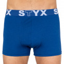 Boxer da uomo Styx elastico sportivo oversize blu scuro (R968)