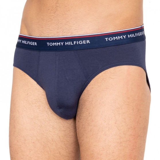 3PACK slip uomo Tommy Hilfiger blu scuro (1U87903766 904)